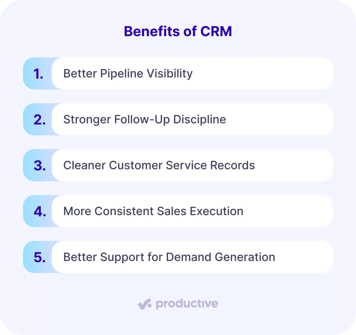 ERP vs CRM overview highlighting CRM benefits like better pipeline visibility, stronger follow-ups, cleaner records, consistent sales, and demand generation