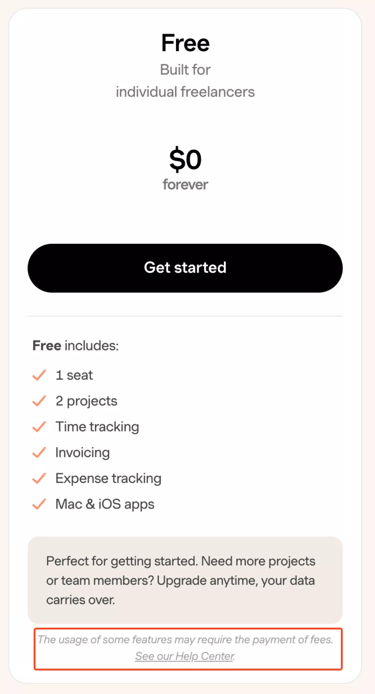 Free plan for freelancers offers invoicing, time tracking, and more. Ideal for managing harvest price increase efficiently.